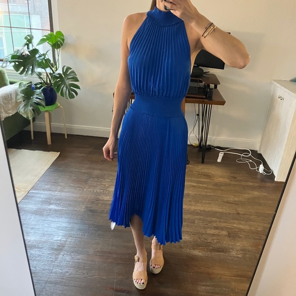 A.L.C. Blue Midi Dress - Picture 4 of 7